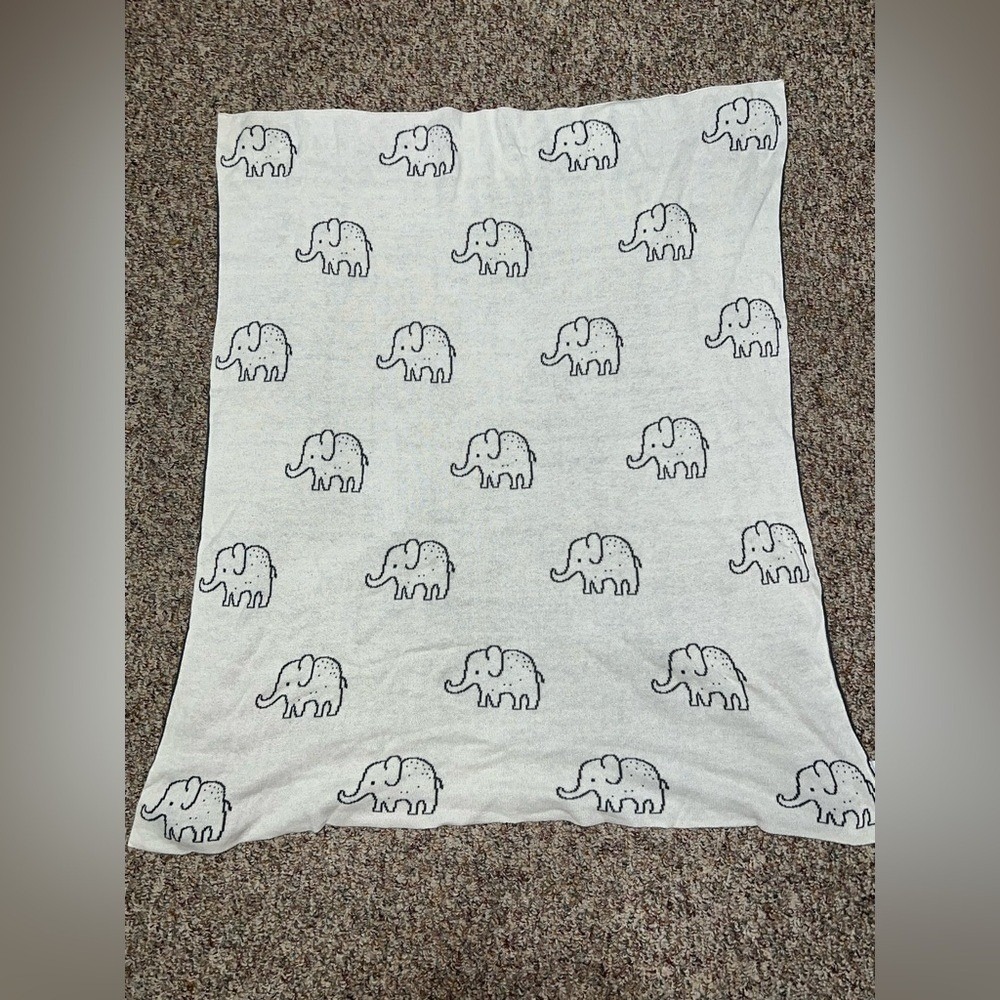 Boys, girls, baby blanket with Elephant Print toddler crib throw blanket